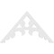 Ekena Millwork Pitch Vienna Architectural Grade PVC Gable Pediment, 36"W x 21"H x 1"P (14/12) GPP036X021X100VIE - alternate 4